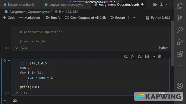Assignment Operators | Python