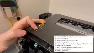 OVERRIDE Brother HL-L2300D Printer Low Toner Reset Error FIX