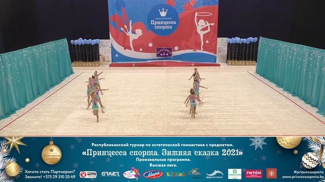 Зимняя сказка 2021. Высшая лига - Балеринки - 8-10 Младшие - Тренер Луковец Я.А. смотреть онлайн