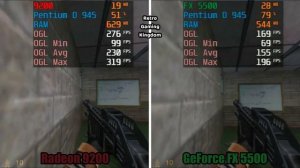 Radeon 9200 vs GeForce FX 5500 (64 bit) Test In 11 Games (No FPS Drop - Capture Card)