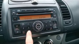 Быстрый ввод код магнитолы Nissan Note
