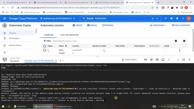 Build and Deploy a Docker Image to a Kubernetes Cluster [GSP304]