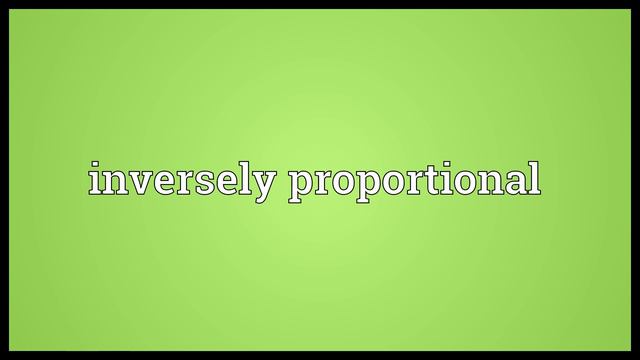 Inversely proportional Meaning смотреть онлайн