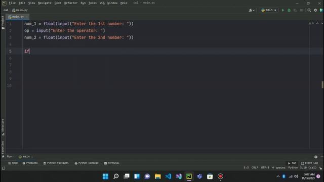 Simple Python calculator | for beginners | Python project - Code best