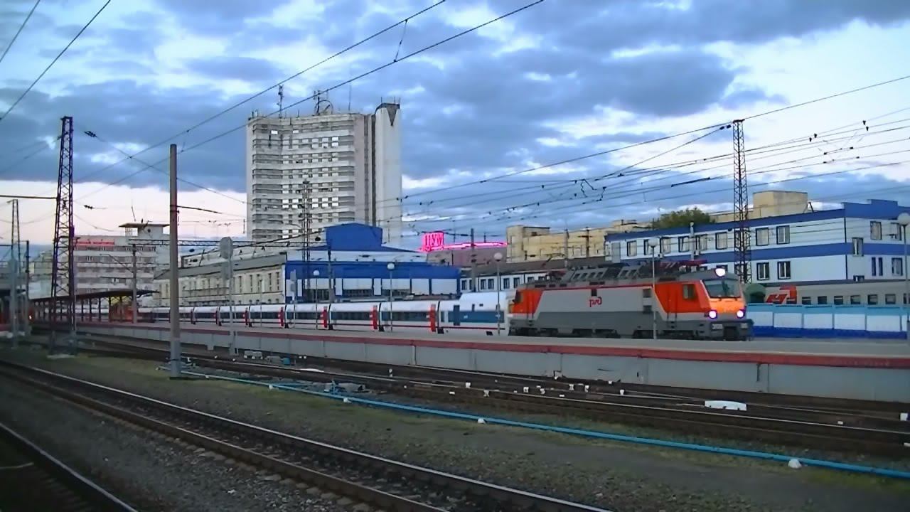 РЖД ЭП20-015 с поездом "Стриж" Нижний Новгород - Москва смотреть онлайн