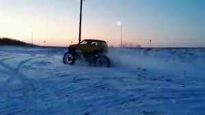 самодельный вездеход по снегу