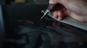 Ручная гравировка портрета на камне