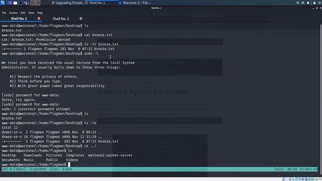 Warzone: 2 ~ VulnHub Walkthrough смотреть онлайн