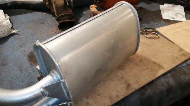Замена глушителя и резонатора
