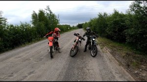 Трейлер - Ендурим во все тяжкие, разведываем направления. Мото: Kayo T4 250 & honda XR250 (2 штука)