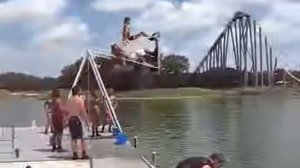 Сальто с качелей))