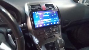 Toyota Auris 2008 установка магнитолы Unison A4 4-64Gb/ Qled/ Sim4G/2xUSB/ DSP