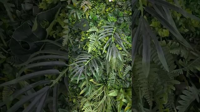 Как плавится искусственная зелень | Реставрация зелёной стены