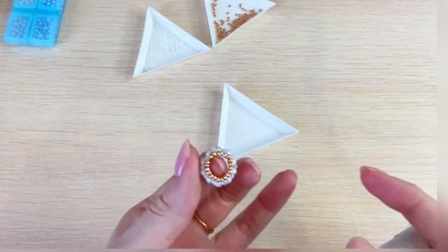 МК плетение бисером Кулон (Кольцо), 3 варианта. Weaving beads . Как сделать украшение смотреть онлайн