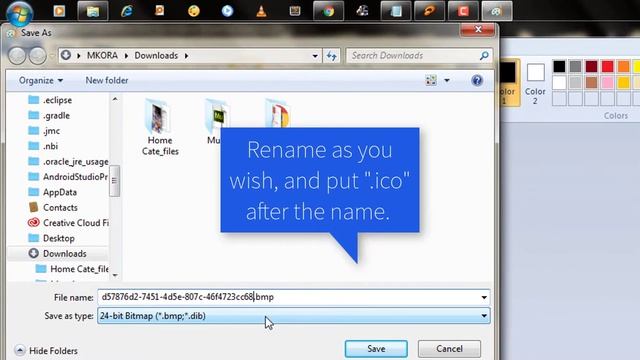 how to create a .ico or icon format file in windows without using any software. смотреть онлайн