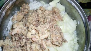 Котлеты из консервов с рисом