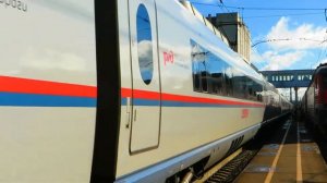 Высокоскоростной поезд "Сапсан" №757 Нижний Новгород-Санкт-Петербург. Отправление со ст. Владимир.