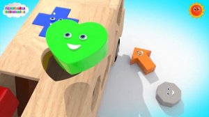 УЧИМ ЦВЕТА И ФИГУРКИ | МУЛЬТИК ПРО ДЕРЕВЯННЫЕ МАШИНКИ