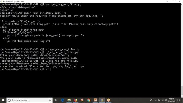 50.Complete Python Basics for Automation - Find all files in a dir with ext py  sh  log  txt etc…