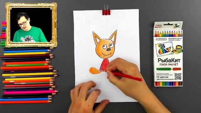 Ми-ми-мишки РИСУЮТ ?  РыбаКит папа рисует смотреть онлайн