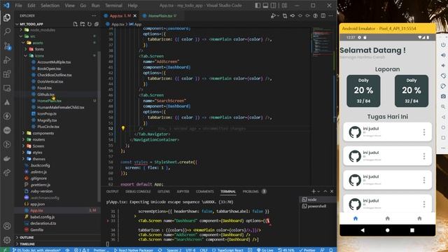 React Native Tutorial 2 : Bottom Navigation смотреть онлайн