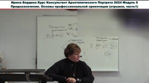 Курс Архетипический Портрет Мод 6 Предназначение Профориентация (отрывки часть 1)