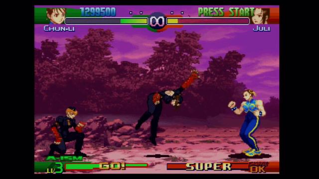 Street Fighter Alpha 3 Gameplay - Chun Li vs. Juli and Juni (Sub-boss fight) смотреть онлайн