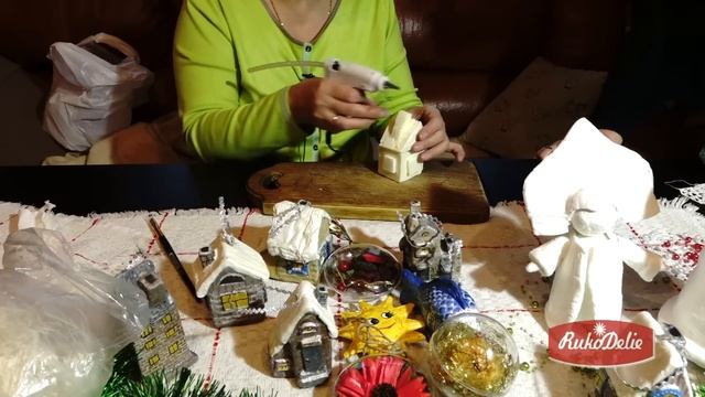 Новогодние Украшения Своими Руками, Игрушки из Ваты. Быстрое Творчество смотреть онлайн