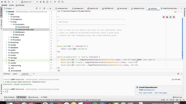 Laravel - Маршрутизация (Роутинг) в Laravel | Курс по Laravel 8 смотреть онлайн