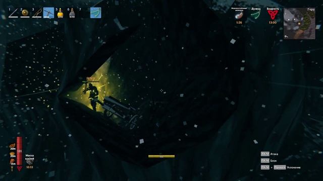 Скидываем с высокой горы тележку нагруженную 7 ю тоннами серебра.Valheim. смотреть онлайн