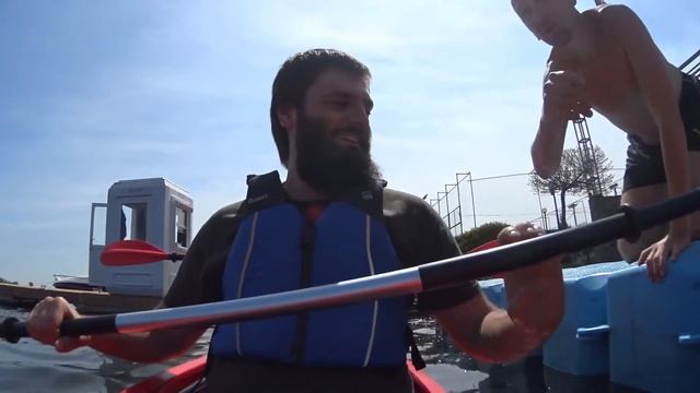 Каяк - спуск на воду (р. Днепр) (ActionCam Sony HDR-AS100V) смотреть онлайн