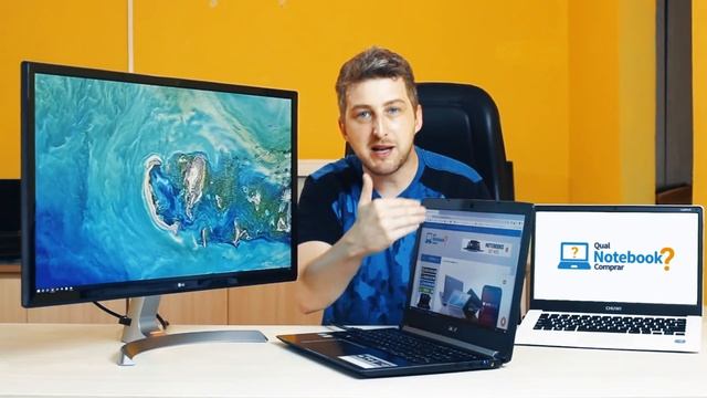 Monitor 4k barato para usar com Notebook externo dicas e Review LG UltraHD смотреть онлайн
