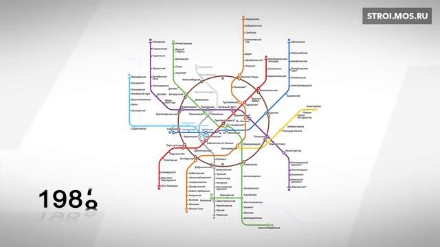 Московский метрополитен 1935 - 2020 гг, ВИДЕО СХЕМА. смотреть онлайн
