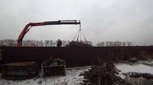 Работа Манипулятора 3 / Palfinger PK 15500 / Погрузочно-разгрузочные работы / Автомобиль манипулято