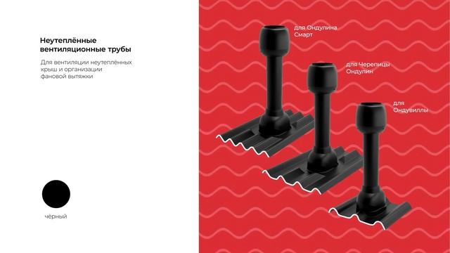 Все виды вентиляционных труб для кровли из ондулина