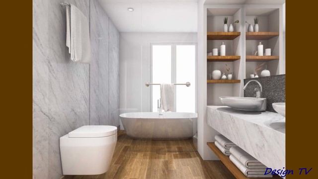 Wood Tile Bathroom Ideas Идеи для ванной комнаты, облицованной деревянной плиткой смотреть онлайн
