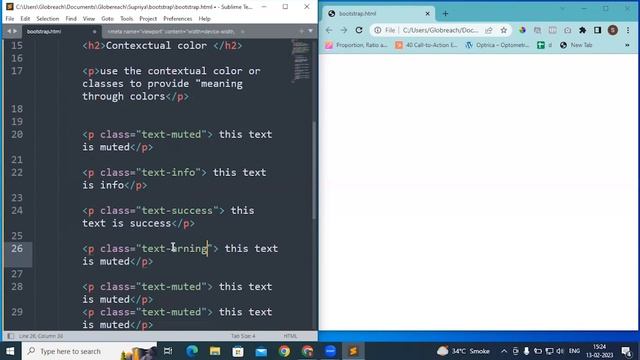 How to change the Background color and text color in Bootstrap | Tutorial for Beginners chapter 3