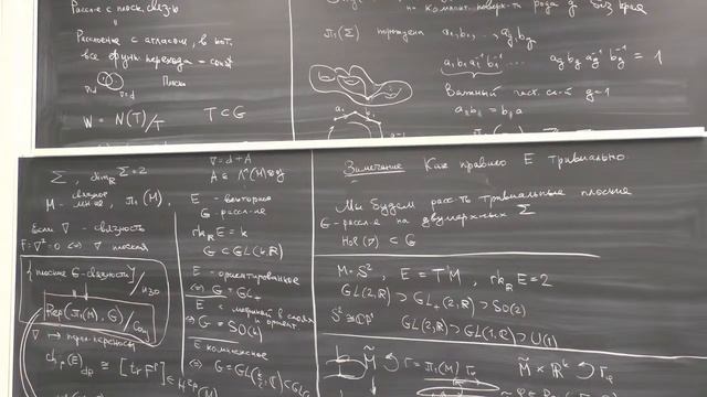 Алексей Рослый --Симплектические свойства пространства модулей плоских связностей 1/5 смотреть онлайн