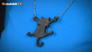 76. Кот на цепочке - украшение из фанеры своими руками