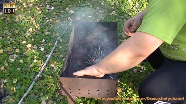 Шашлык ассорти в осеннем лесу смотреть онлайн