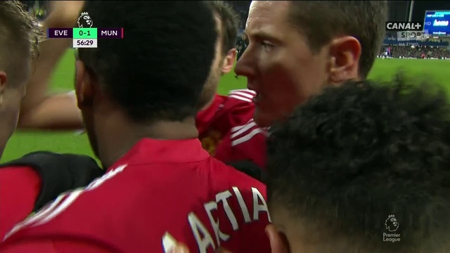 Everton-Manchester United 0 1 Anthony Martial