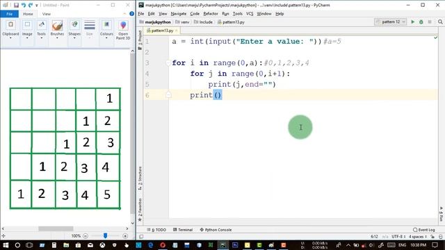 Mirrored Right Triangle || Number Pattern || Python Pattern Program || Bangla (বাংলা) смотреть онлайн