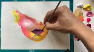 Как нарисовать портрет в стиле Поп-Арт / Рисование акрилом / Уроки рисования для начинающих