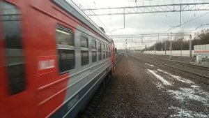 ЭД4М-0473 ЦППК Перекраска Наше Подмосковье и ЭД4М-0435 На станции Кунцевская