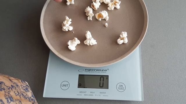 Сколько весит ПОПКОРН - До и После Приготовления