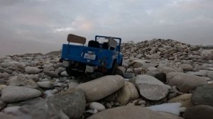 EXTREMELY soft tires testing!  1/10 Sacel FMS Toyota Landcruiser FJ40 Rc Crawler.