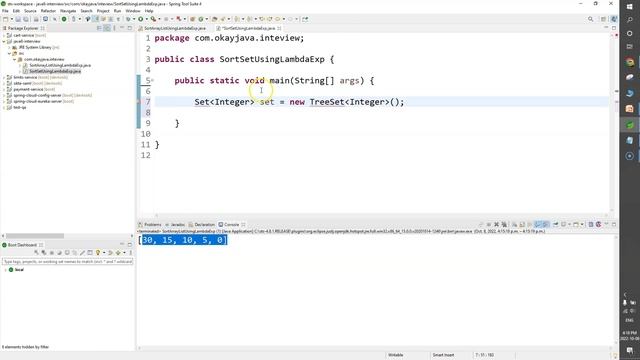java 8 lambda expression | lambda exp to sort arraylist set and map sort list | sort map | okay jav