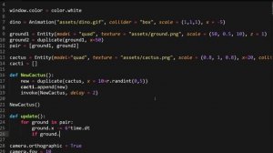 Dino-Game на Python за 50 строк кода!
