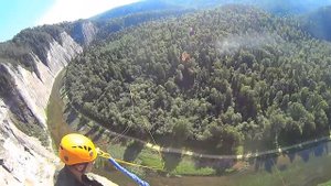 Первый тестовый прыжок. Скала Мамбет 130 метров. 29.06.2015