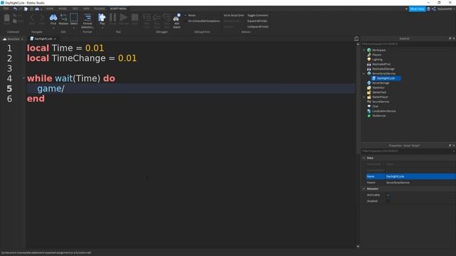 ROBLOX Studio Day And Night Cycle Tutorial смотреть онлайн